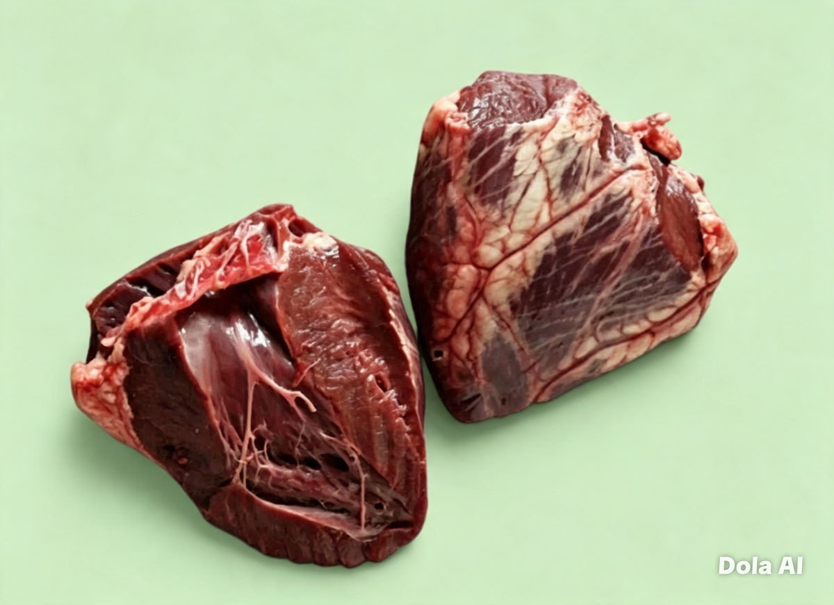 Frozen Raw Lamb Hearts(500g)